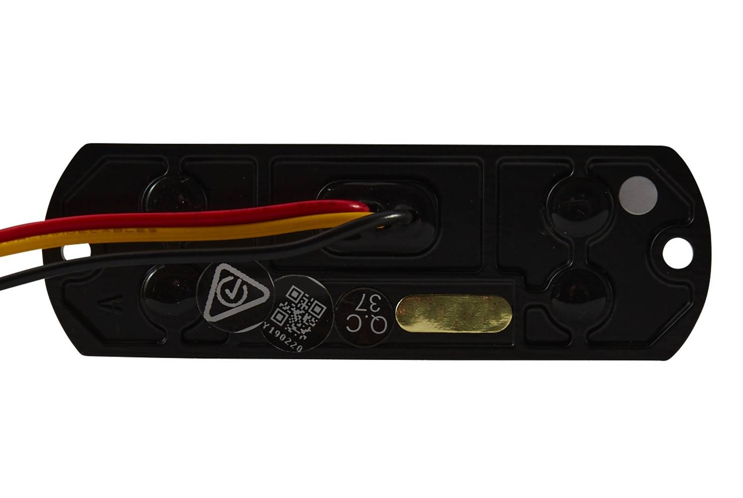 HELLA 2XD 014 561-801 LED-Blitz-Kennleuchte - BST - 12/24V - weiß - Anbau/geschraubt - glasklar - we