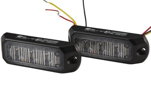 HELLA 2XD 014 561-001 LED-Blitz-Kennleuchte - BST - 12/24V - blau - Anbau/geschraubt - glasklar - bl