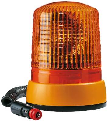 HELLA 2RL 008 062-111 Halogen-Rundumkennleuchte - KL 7000 - 24V - gelb - Magnetbefestigung - gelb -