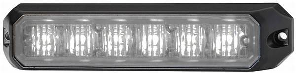 HELLA 2XD 012 160-871 LED-Blitz-Kennleuchte - BST - 12/24V - weiß - Anbau - glasklar - weiß - Kabel:
