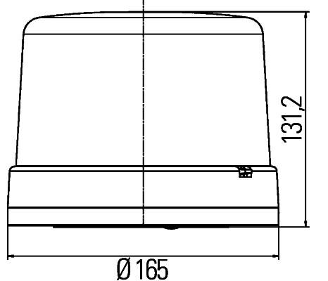 HELLA 2RL 011 484-121 LED-Rundumkennleuchte - KL 7000 - 12/24V - Magnetbefestigung - blau