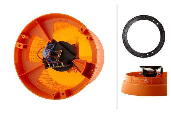 HELLA 2RL 008 065-101 Halogen-Rundumkennleuchte - KL 8000 - 12V - gelb - Anbau/geschraubt - gelb - S