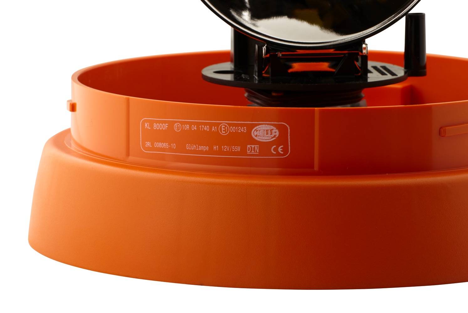 HELLA 2RL 008 065-101 Halogen-Rundumkennleuchte - KL 8000 - 12V - gelb - Anbau/geschraubt - gelb - S