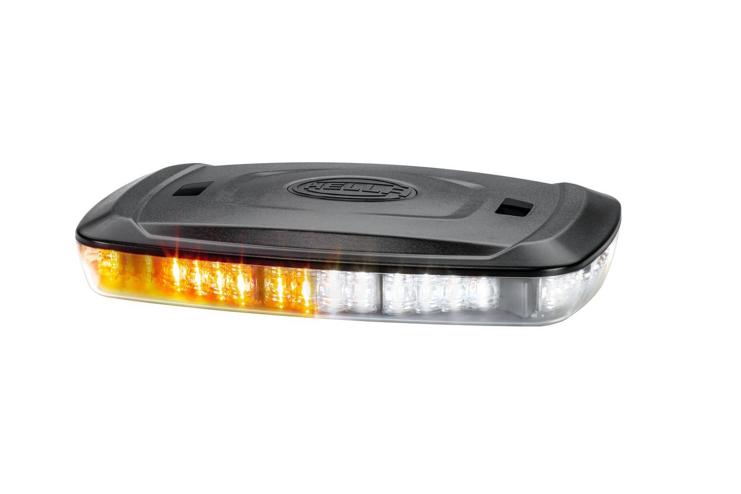 HELLA 2RL 014 566-421 LED-Warnleuchte - Micro Lightbar - 12/24V - Magnetbefestigung - glasklar - gel