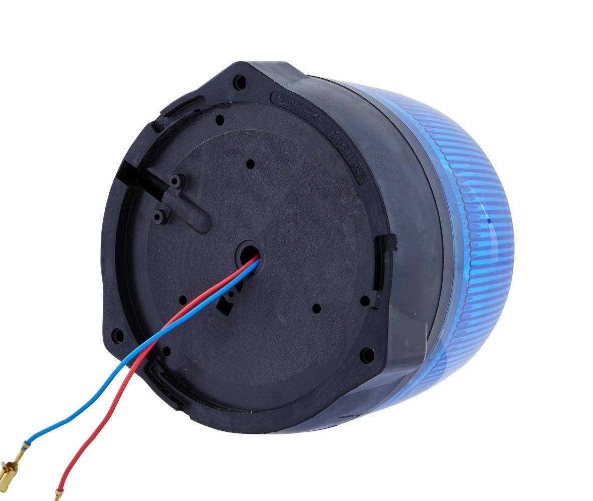 HELLA 2RL 010 979-101 LED-Rundumkennleuchte - RotaLED - 12/24V - geschraubt - blau - Kabel: 200mm