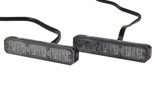 HELLA 2XD 012 160-811 LED-Blitz-Kennleuchte - BST - 12/24V - blau - Anbau/geschraubt - glasklar - bl