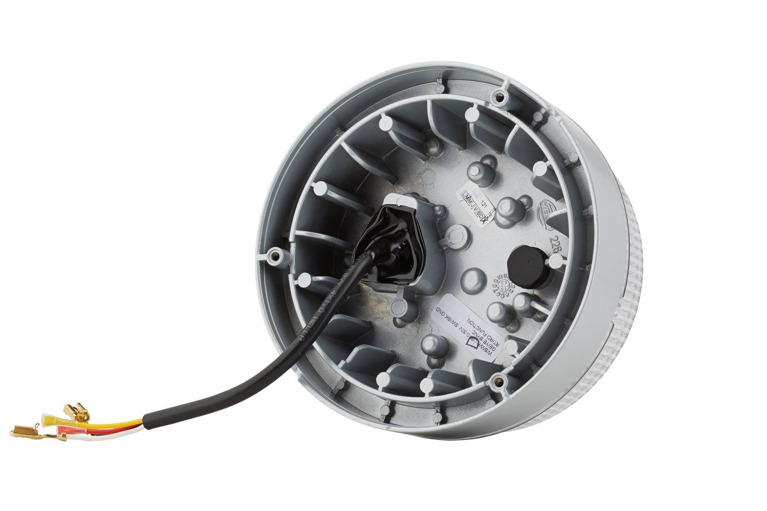 HELLA 2XD 012 980-001 LED-Blitz-Kennleuchte - K-LED Blizzard - 12/24V - gelb - geschraubt - glasklar