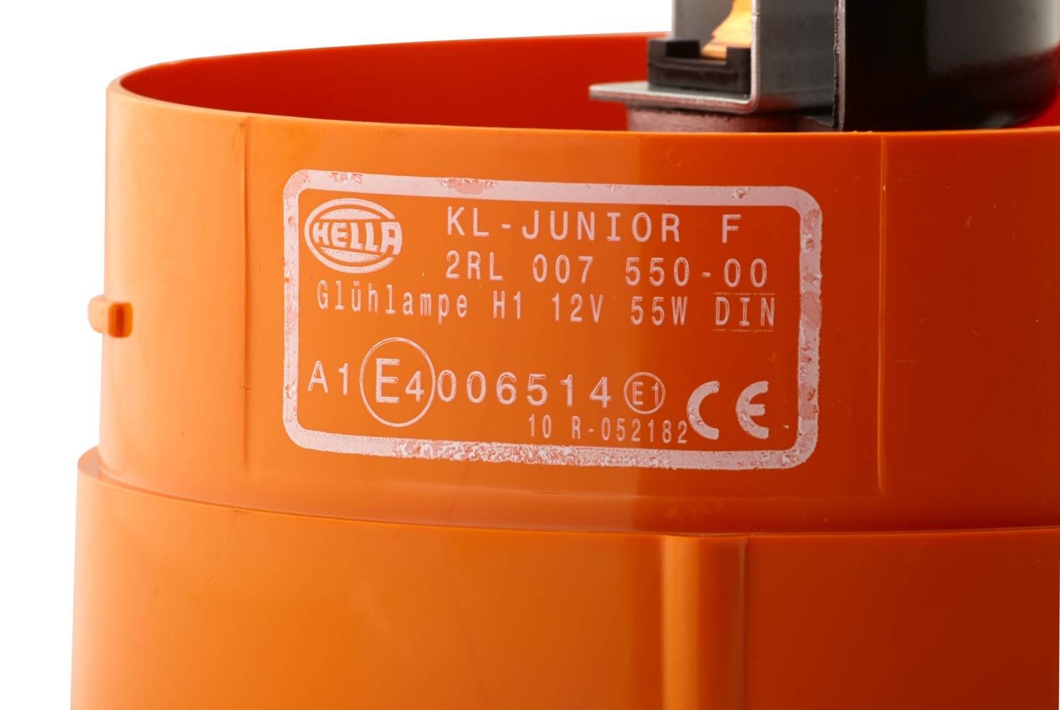 HELLA 2RL 007 550-001 Halogen-Rundumkennleuchte - KL Junior - 12V - gelb - Anbau/geschraubt - gelb -