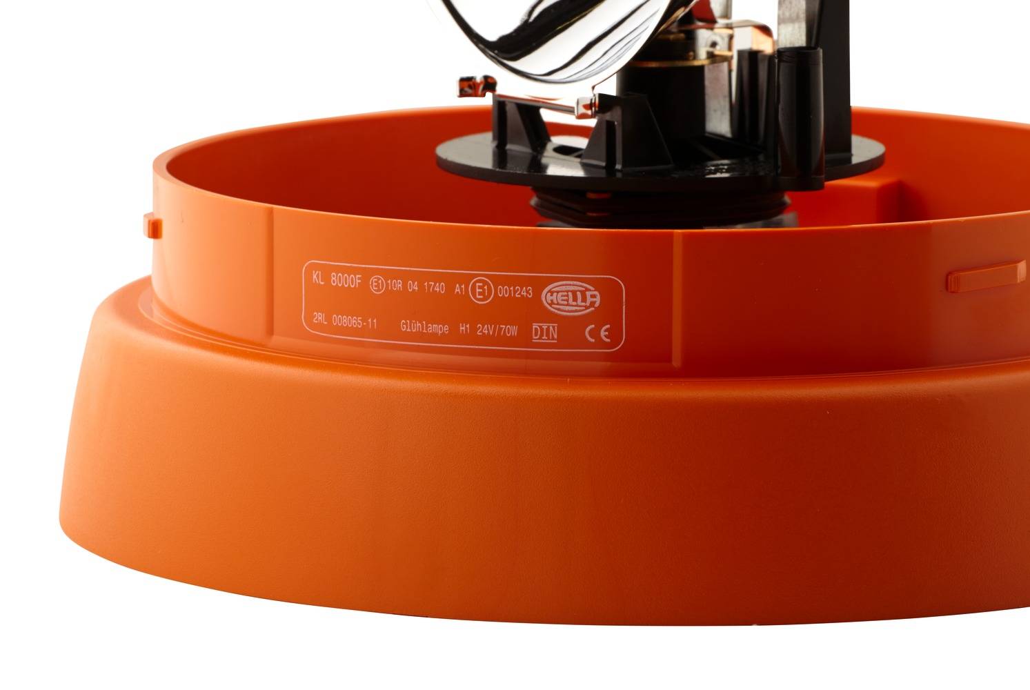 HELLA 2RL 008 065-111 Halogen-Rundumkennleuchte - KL 8000 - 24V - gelb - Anbau/geschraubt - gelb - S