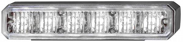 HELLA 2XD 012 160-881 LED-Blitz-Kennleuchte - BST - 12/24V - weiß - Einbau/geschraubt - glasklar - w
