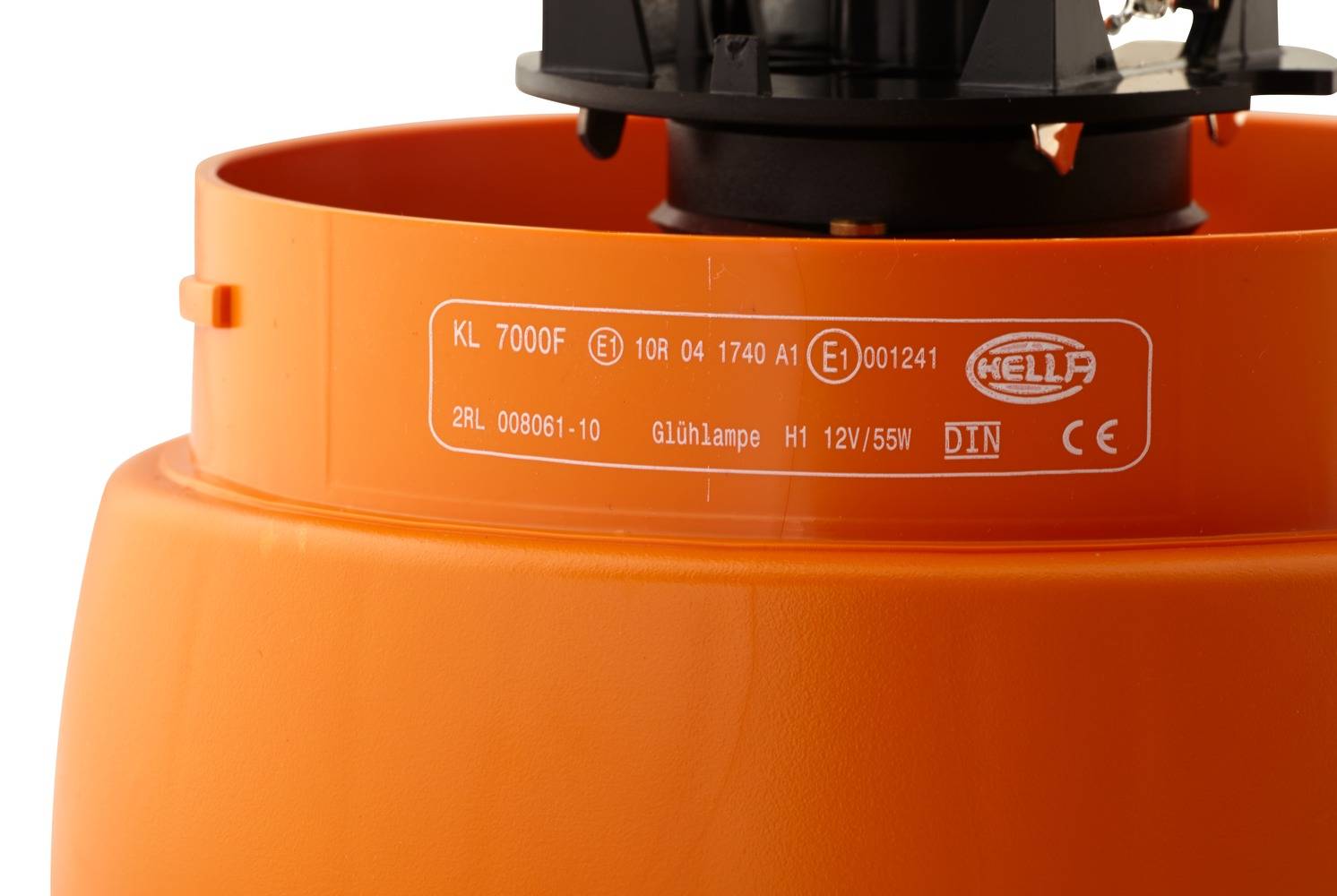 HELLA 2RL 008 061-101 Halogen-Rundumkennleuchte - KL 7000 - 12V - gelb - Anbau/geschraubt - gelb - S