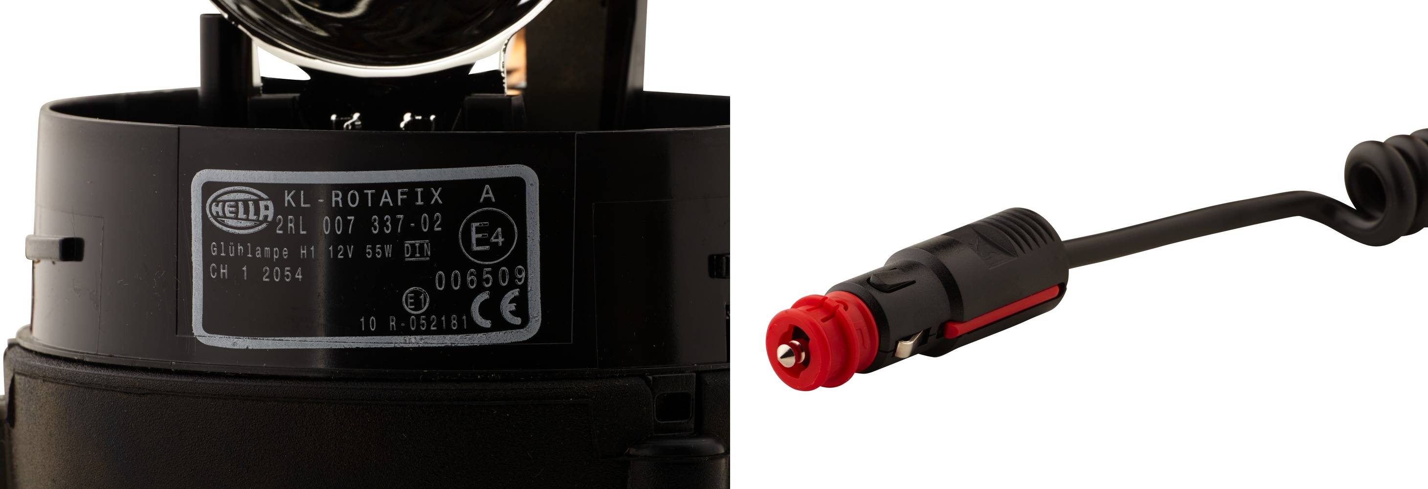 HELLA 2RL 007 337-021 Halogen-Rundumkennleuchte - KL Rotafix - 12V - gelb - Magnetbefestigung - gelb