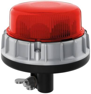 HELLA 2XD 011 557-221 LED-Blitz-Kennleuchte - K-LED 2.0 - 12/24V - rot - Rohrstutzen - rot