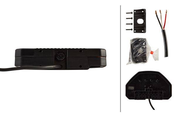 HELLA 2XD 455 355-001 Blitz-Kennleuchte - Corner Module 270 - 12/24V - geschraubt - gelb - gelb - Ka