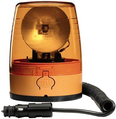 HELLA 2RL 008 966-001 Halogen-Rundumkennleuchte - KL JuniorPlus - 12V - gelb - Magnetbefestigung - g