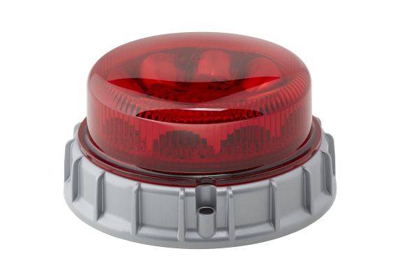 HELLA 2XD 011 557-121 LED-Blitz-Kennleuchte - K-LED 2.0 - 12/24V - rot - Anbau - rot