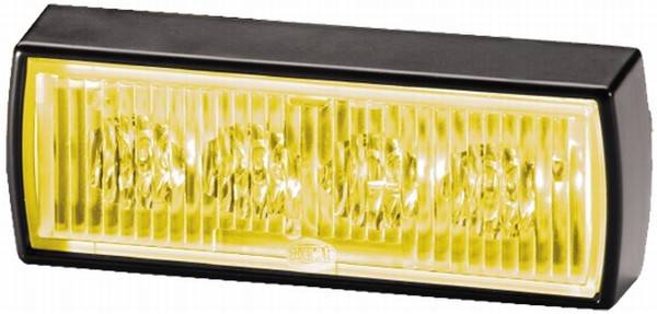 HELLA 2XD 010 312-811 Blitz-Kennleuchte - BSN-LED - 12/24V - gelb - Kabel: 300mm - Set