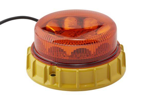 HELLA 2XD 011 557-001 LED-Blitz-Kennleuchte - K-LED Mining - 12/24V - gelb - Anbau/geschraubt - gelb