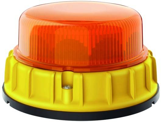 HELLA 2XD 011 557-001 LED-Blitz-Kennleuchte - K-LED Mining - 12/24V - gelb - Anbau/geschraubt - gelb