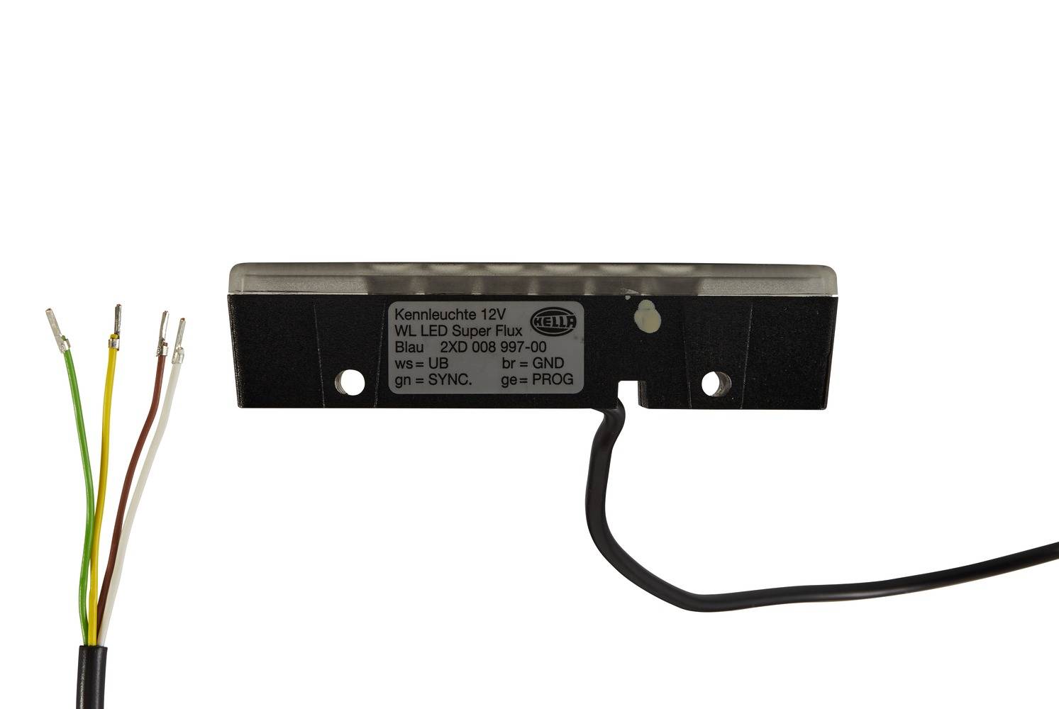 HELLA 2XD 008 997-001 Blitz-Kennleuchte - WL-LED - 12V - geschraubt - blau - hinten