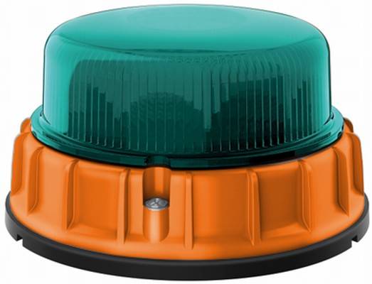 HELLA 2XD 011 557-031 LED-Blitz-Kennleuchte - K-LED Mining - 12/24V - grün - Anbau - grün