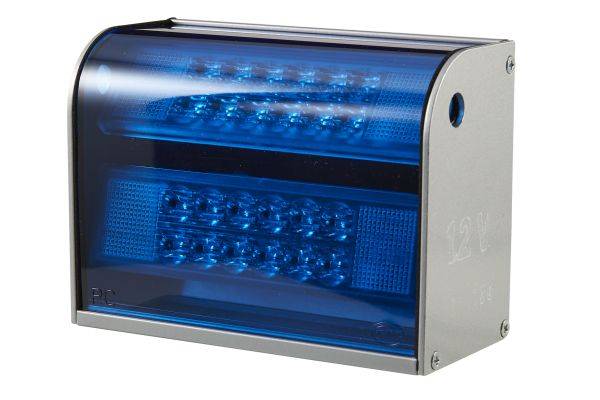HELLA 2XD 009 475-031 Warnleuchte - C-LED - 12V - Einbau - blau - hinten