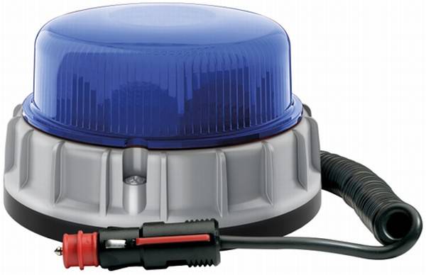 HELLA 2XD 011 557-311 LED-Blitz-Kennleuchte - K-LED 2.0 - 12/24V - Magnetbefestigung - blau