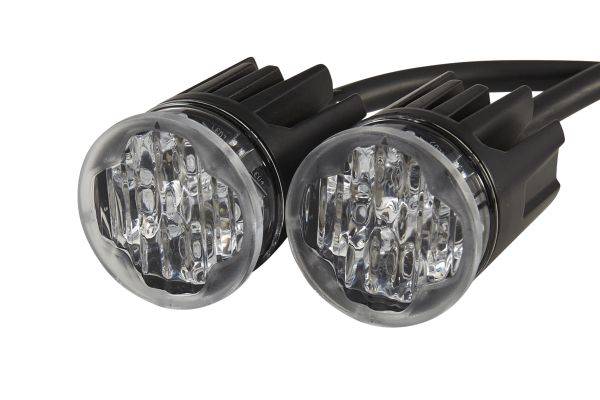 HELLA 2XD 014 564-021 Blitz-Kennleuchte - BST-Round - 12/24V - rot/blau - Einbau - glasklar - Anbau