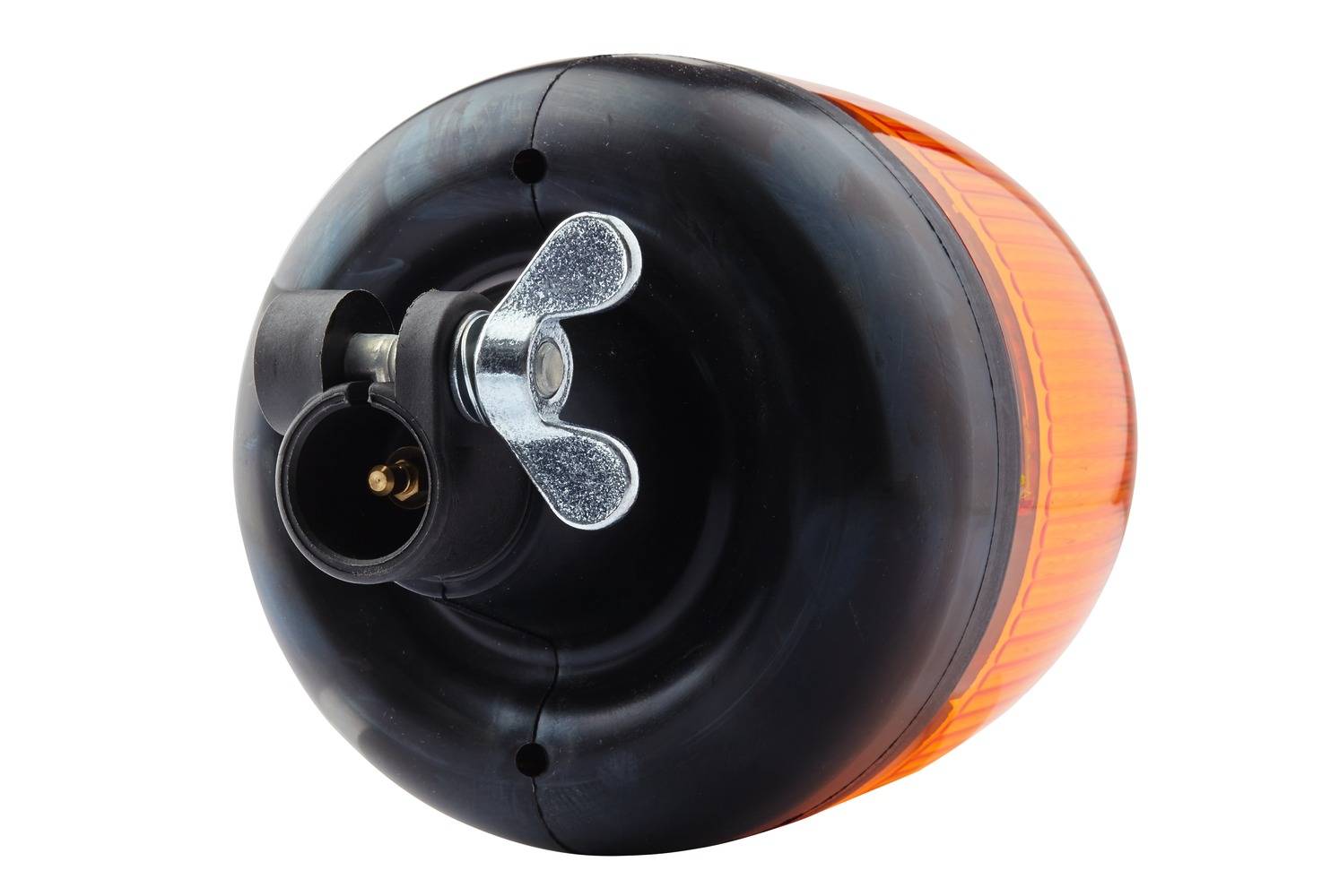HELLA 2RL 009 506-001 Halogen-Rundumkennleuchte - Rota Compact - 12V - gelb - Rohrstutzen, flexibel