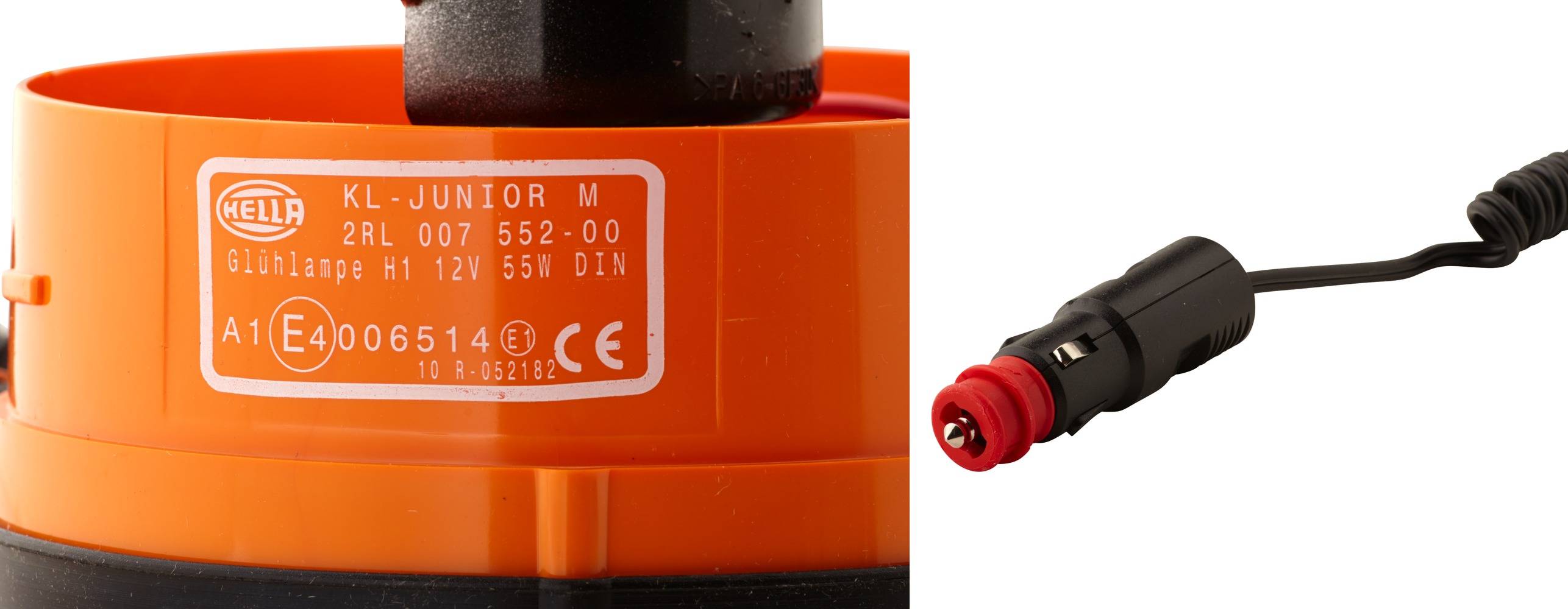 HELLA 2RL 007 552-001 Halogen-Rundumkennleuchte - KL Junior - 12V - gelb - Magnetbefestigung - gelb