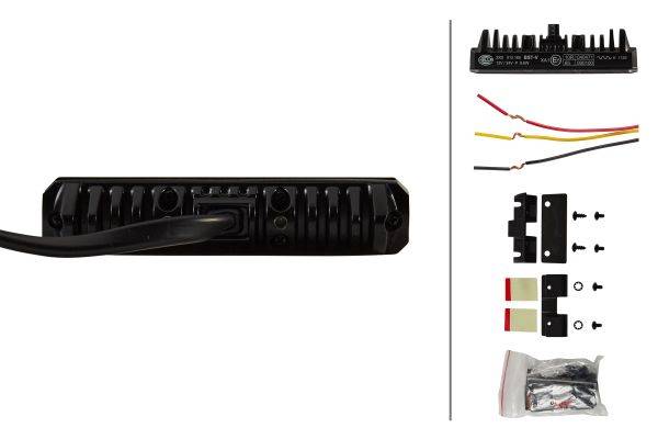 HELLA 2XD 012 160-961 LED-Blitz-Kennleuchte - BST - 12/24V - gelb - Einbau/geschraubt - glasklar - g