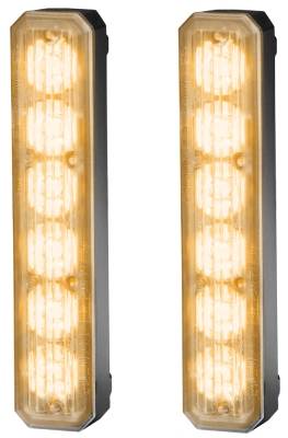 HELLA 2XD 012 160-961 LED-Blitz-Kennleuchte - BST - 12/24V - gelb - Einbau/geschraubt - glasklar - g