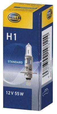 HELLA 8GH 002 089-133 Glühlampe - H1 - Standard - 12V - 55W - Sockelausführung: P 14,5 s - Schachtel