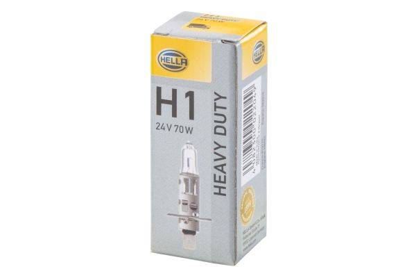 HELLA 8GH 002 089-251 Glühlampe - H1 - Heavy Duty - 24V - 70W - Sockelausführung: P 14,5 s - Schacht