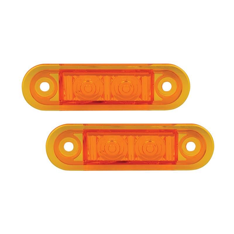 LED Seitenmarkierungsleuchte, Gelb, 2 Stück, 12/24 Volt, ECE