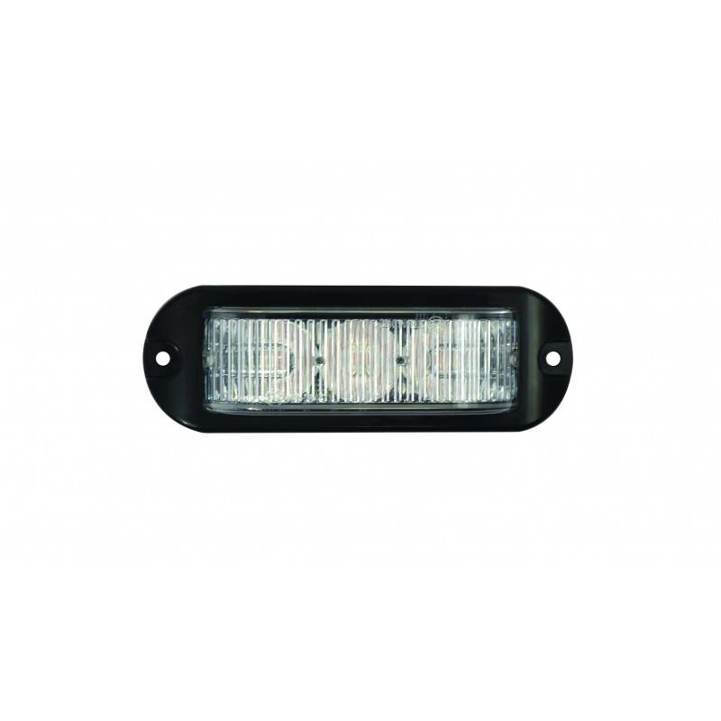 LED Blitzmodul, 180°, LED-Farbe Weiss, 3 LEDs, ECE R10