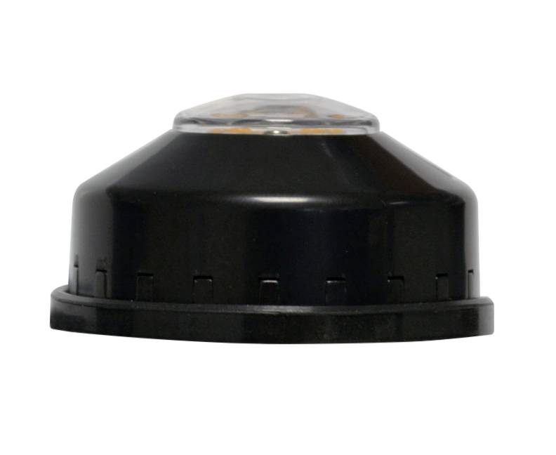 Rundes LED Blitzmodul, Serie "HideAway", Gelb, 50 mm Ø, Ein- und Aufbau