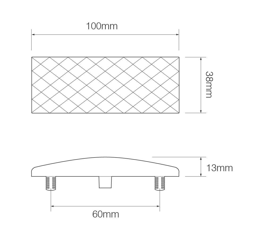 LED Seitenmarkierungsleuchte mit Rückstrahler, Serie EU38, Click & Stick
