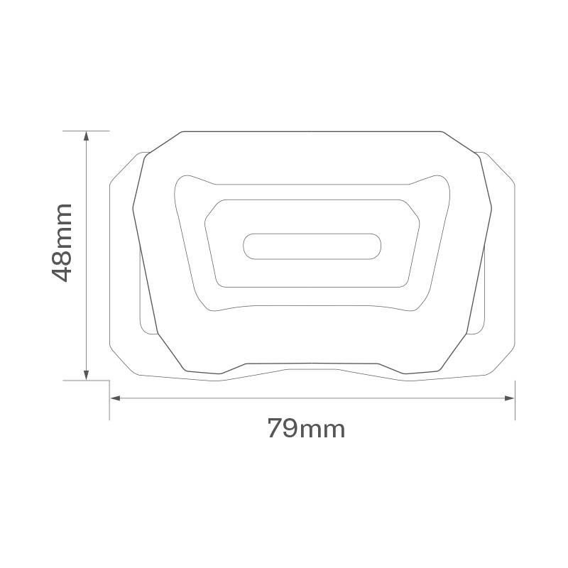 Stirnlampe, Kopflampe, USB aufladbar, Motion-Sensor