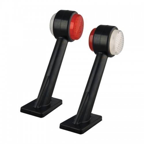 LED Umrissleuchte, Begrenzungsleuchte, Set, rot/weiß, links/rechts, 12/24 Volt