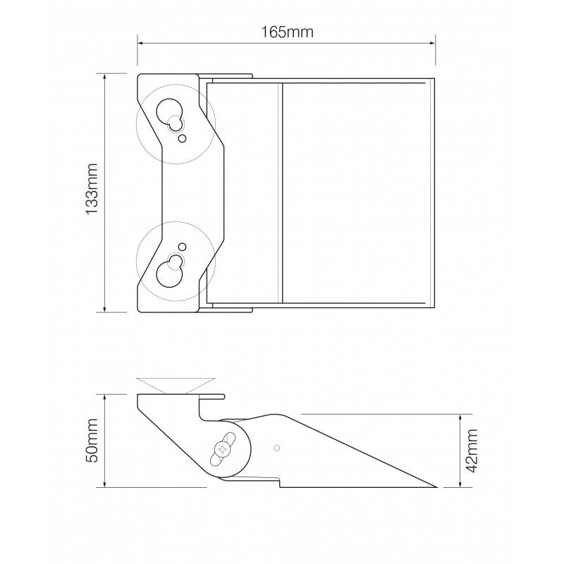 LED Front Scheibenblitzer, LED Farbe Rot, 4 LEDs, Serie Q-LED