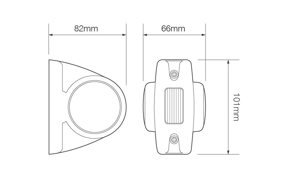 LED Umrissleuchte, Begrenzungsleuchte, Seitenmarkierung, rot/weiß/gelb, 12/24 Volt