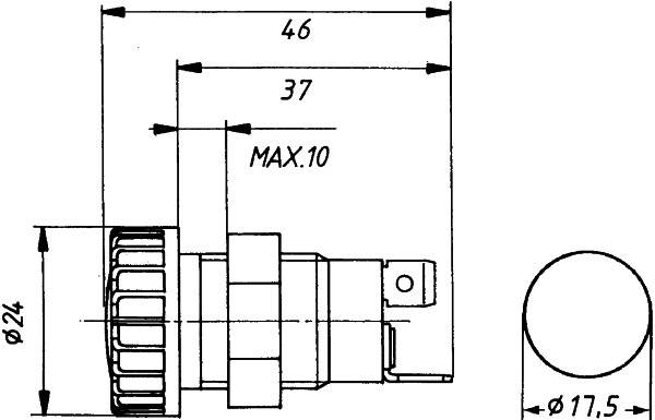 HELLA 2AA 008 594-001 Kontrollleuchte - Halogen - 12/24V - H - geschraubt