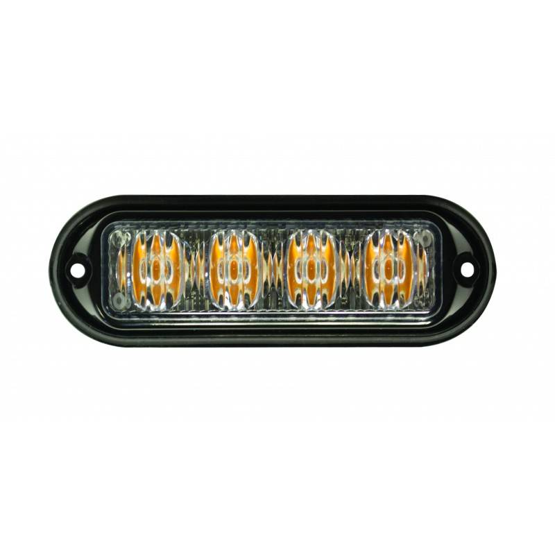 LED Frontblitzer, LEDR65, 4 LED, LED-Farbe Gelb, ECE R65, ECE R10