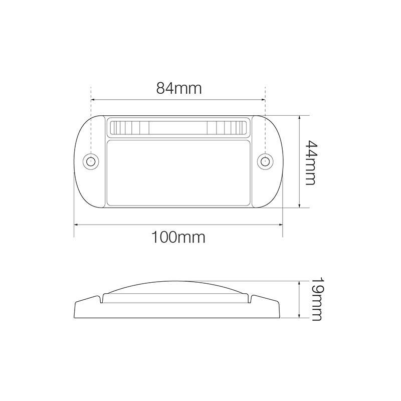 LED Seitenmarkierungsleuchte mit Seitenblinkleuchte, Serie 44
