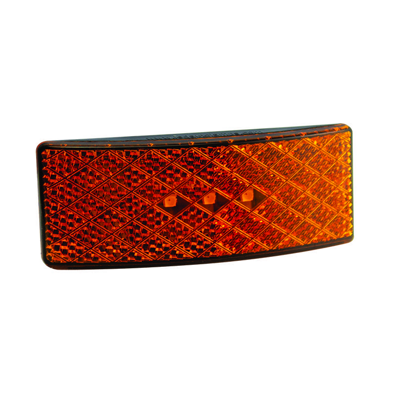 LED Seitenmarkierungsleuchte mit Rückstrahler, Black Edition, Serie EU38, Click & Stick