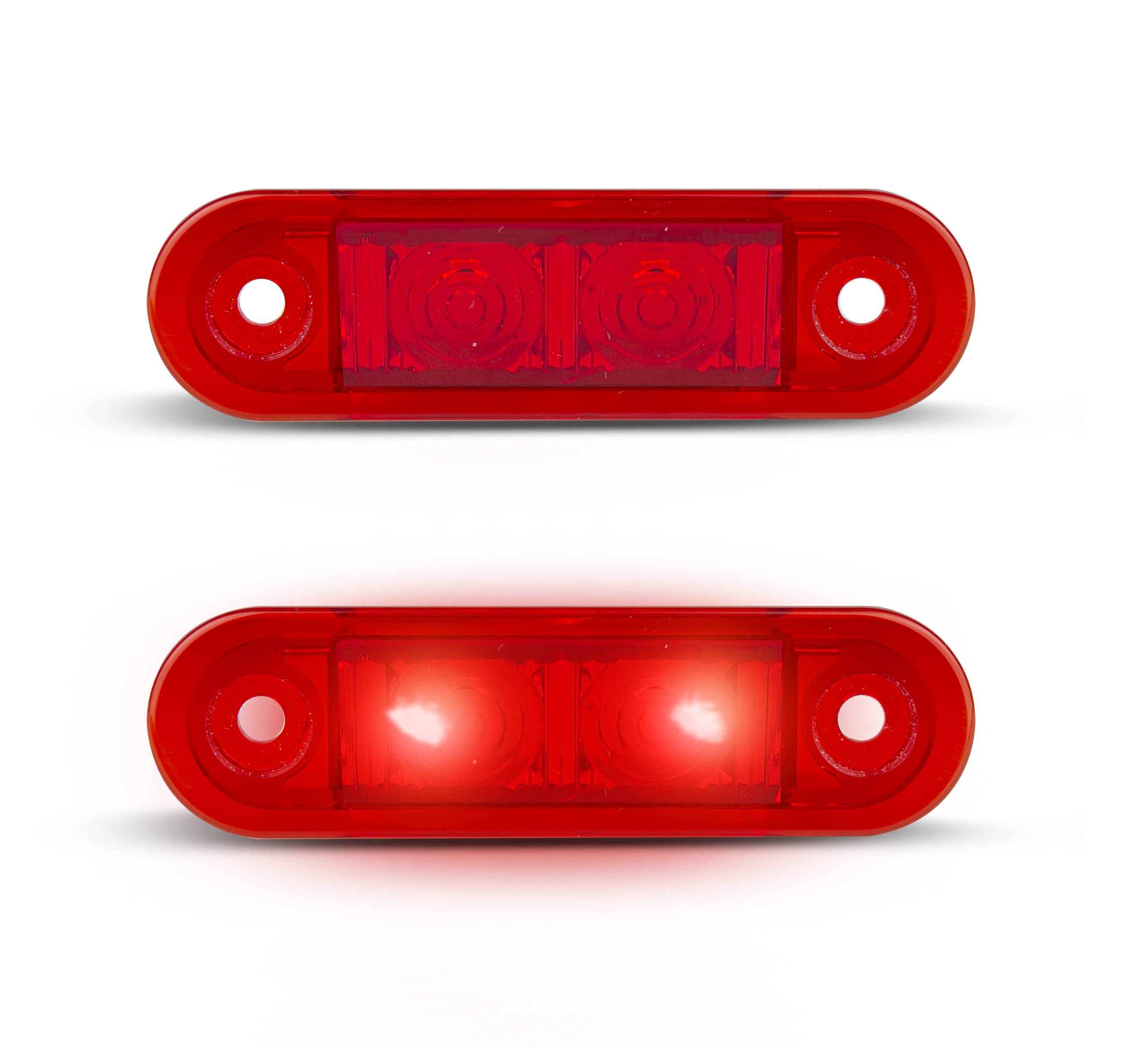LED Rückleuchte, Schlussleuchte, Rot, 2 Stück, 12/24 Volt, ECE