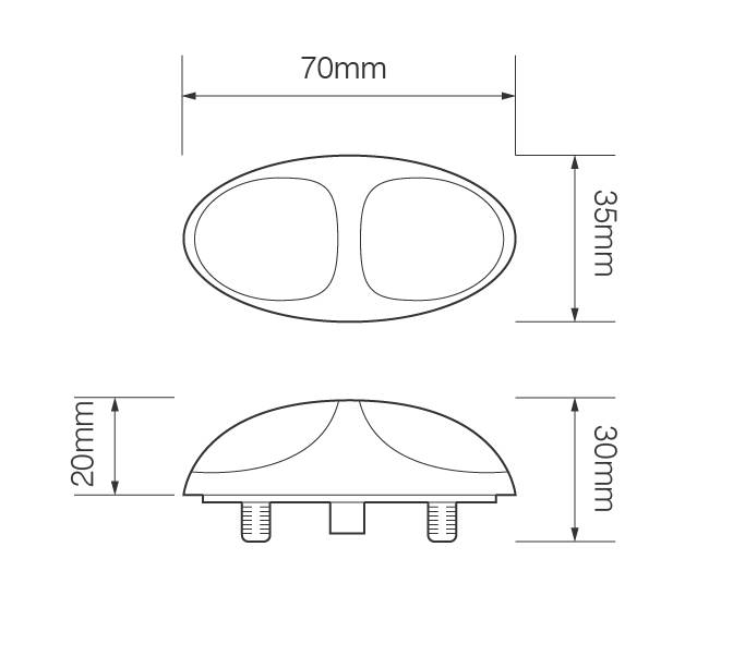LED Schlussleuchte, Serie 37, baetz Truck & Trailer Stecksystem