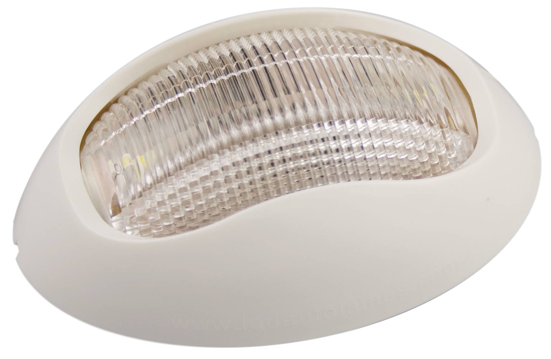 Schiffsnavigationsleuchte, Heckleuchte, LED Weiß, Aufbaurahmen weiß