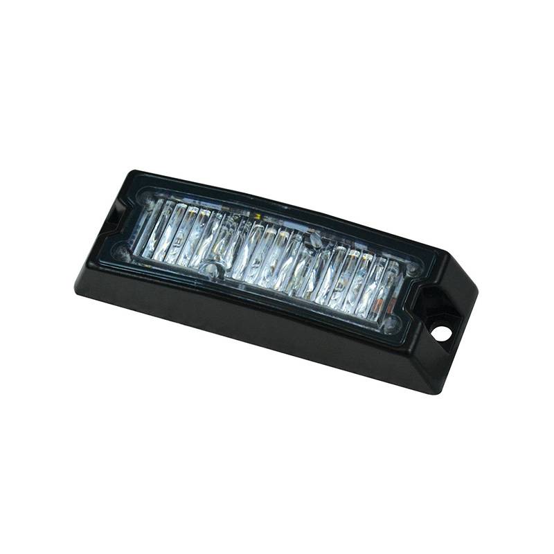 LED Blitzmodul, LED-Farbe Gelb, 3 x 3 Watt LEDs, ECE R65